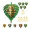 Leaf Ganesha Return Gift, Diwali Navrathri Decoration, Ganesh Wall Decor,housewarming Gift,indian Wedding, Pooja Puja Favor, Idol Statues, Feng Shui